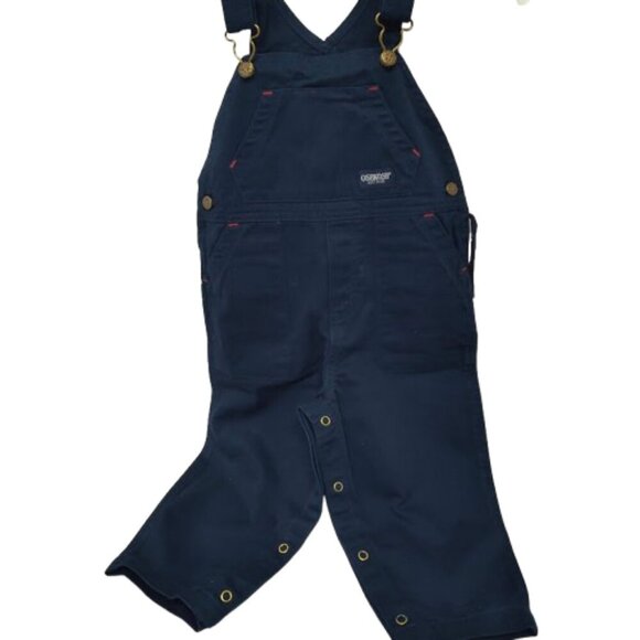 OshKosh Y2K 2T Blue Boy's Coverall Snap Bottom 100% Cotton NWT - Picture 2 of 11